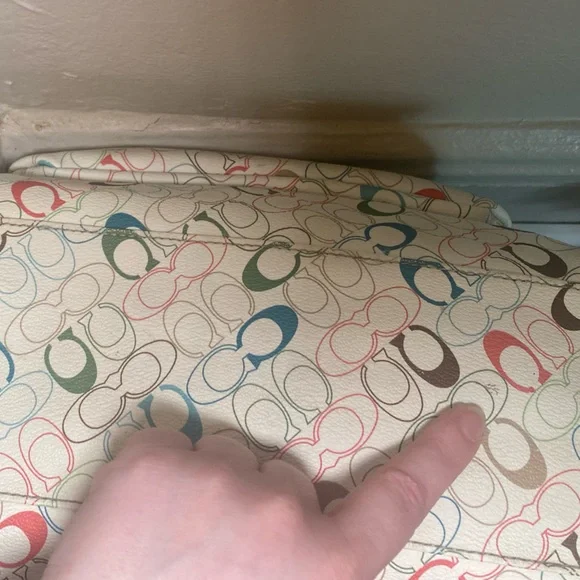 Coach Chelsea Signature C Monogram
Shoulder Tote Zip Bag Multicolor - Picture 8 of 9